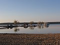 Clear Lake main beach and view of the pier