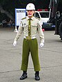 甲式軍便服にヘルメット着用の憲兵下士(伍長に相当)。（2011年10月9日）
