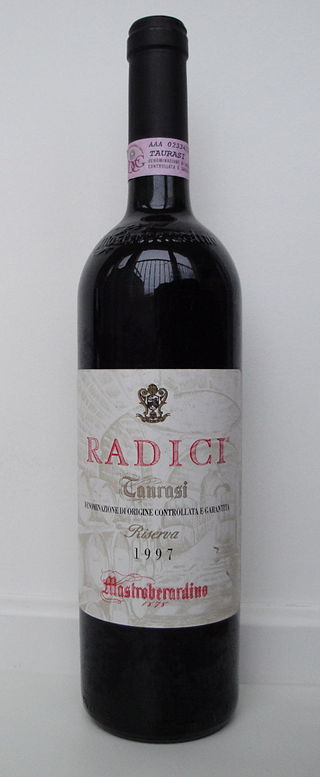 <span class="mw-page-title-main">Taurasi DOCG</span> Italian red wine