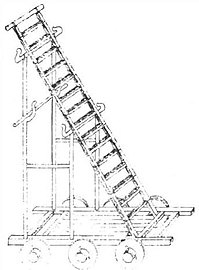 Scala a rastrello - ill. in Wujing Zongyao (XI secolo).