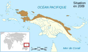 Rana papua map-fr.svg