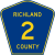 Richland County Route 2 ND.svg