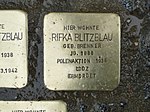 Rifka Blitzblau Stolperstein Drezda.JPG