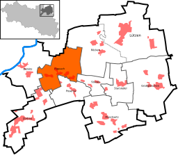 Läge för Rippach i Lützen