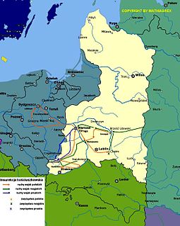 Kościuszko Uprising 1794 failed rebellion against the second partition of the Polish–Lithuanian Commonwealth