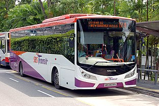 SBS Transit's Volvo B7RLE Demonstrator at Farrer Road