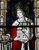 Stained glass portrait of King Edwin of Northumbria