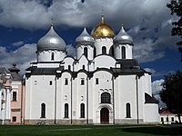 The Saint Sophia Cathedral of Novgorod was one of the first churches which introduced Onion domes[58]