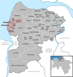 Samtgemeinde Land Wursten - Carte