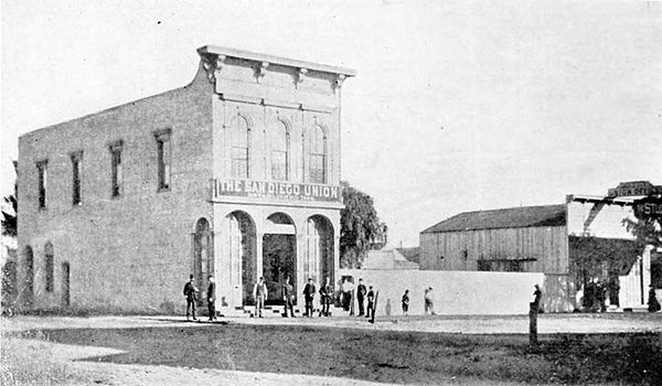 San Diego Union building, c. 1870s