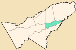 Location of the municipality in the department of Pando
