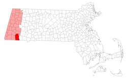 Location in Berkshire County in Massachusetts