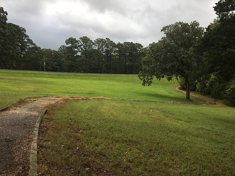 File:Sandstone Fitness Trail and Sardis Dam.jpg