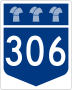 Highway 306 marker