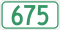 Saskaçevan yo'nalishi 675.svg