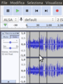 Audacity: how delete track stop (come fondere due registrazioni)