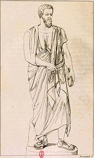 Engraving of a statue of Sextus of Chaeronea, 1803.