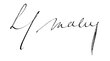 Signature de Louis Malvy