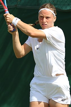 Anna Sisková ve Wimbledonu 2022