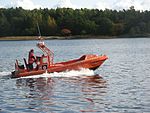 Rescue Stormskär en Norsafe Magnum 750 Fast Rescue Boat från Vårdö sjöräddningsstation på Åland