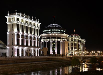 Skopje by night