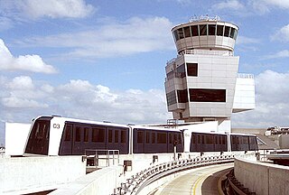 <span class="mw-page-title-main">Skytrain (Miami International Airport)</span> People mover at Miami International Airport, United States