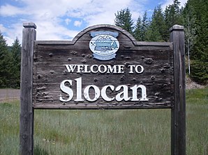 Welkomstbord van Slocan.JPG