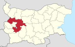 Distretto di Sofia – Localizzazione