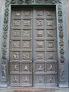 Puertas de bronce del baptisterio de Florencia (1329), de Andrea Pisano