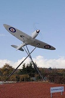 Two-thirds scale model Supermarine Spitfire prototype K5054 at Southampton Airport