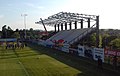 The new stand prior to Exeter City's match against Lincoln City on 17 May 2018.