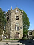 Tower of Chapel of St Margaret St Margaret's Tower and churchyard, Staveley.jpg