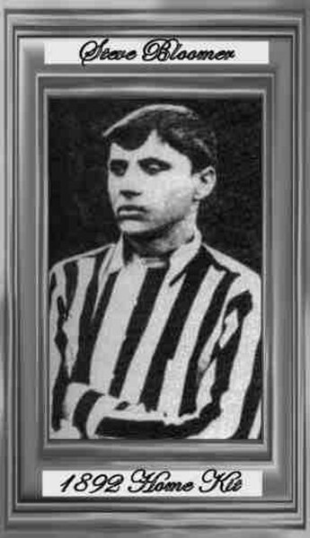 Bloomer as a Derby player in 1892