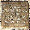 Stolperstein Stierstr 21 (frit) Herbert Altmann.jpg