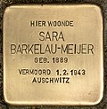 Stolperstein für Sara Barkelau-Meijer (Goes).jpg