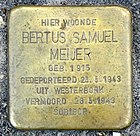 Stolperstein für Bertus Samuel Meijer