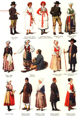Image 3Traditional Swedish national costumes according to Nordisk Familjebok. (from Culture of Sweden)