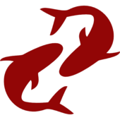 A representation of the Pisces symbol