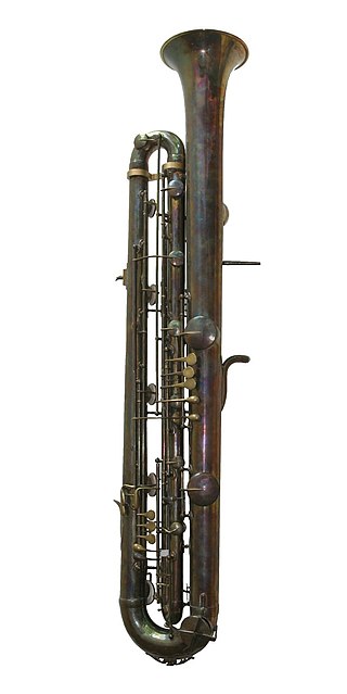 <span class="mw-page-title-main">Contrabass sarrusophone</span> Lowest of the sarrusophone family of wind instruments