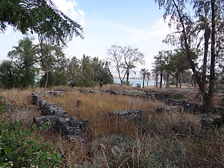 <span class="mw-page-title-main">Al-Sinnabra</span> Historic site on the southern shore of the Sea of Galilee