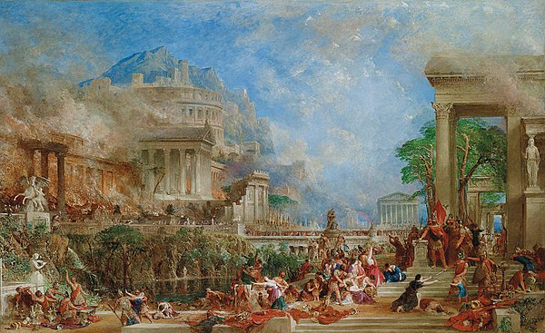 The Sack of Corinth, by Thomas Allom