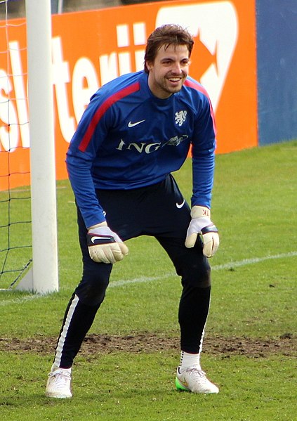 Krul training with the Netherlands national team in 2015
