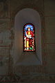 English: Window in the choir of Tirsted Church, Lolland, Denmark