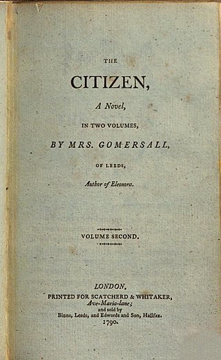 <span class="mw-page-title-main">Ann Gomersall</span> British novelist (1750–1835)