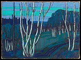 Silver Birches, Winter 1915–16. 40.9 × 56.0 cm. McMichael Canadian Art Collection, Kleinburg