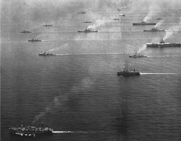 The U.S. Sixth Fleet in 1954.