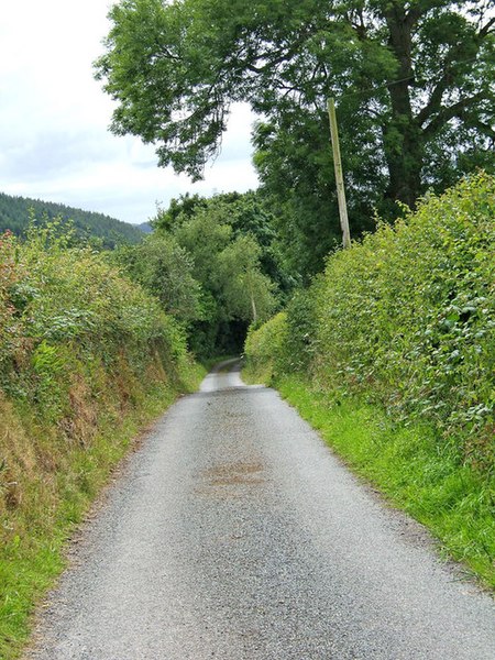 File:Unclassified road to Brunslow - geograph.org.uk - 873566.jpg