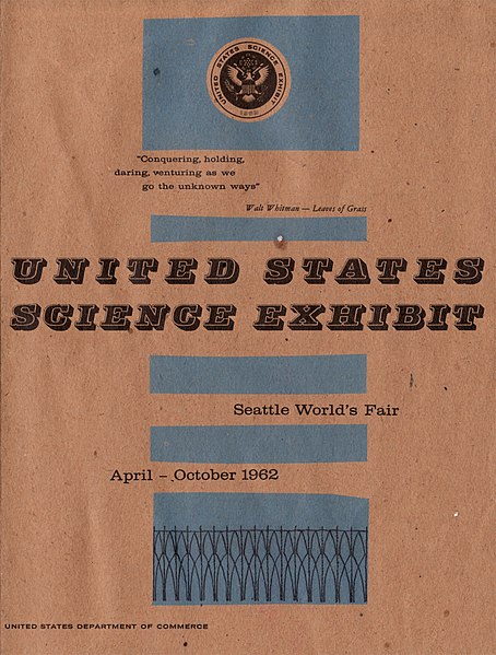 Cover of the United States Science Exhibit Guide for the Seattle World's Fair, United States Department of Commerce