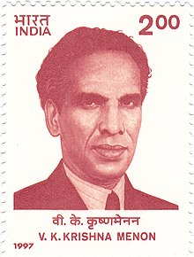VK Krishna Menon 1997 stamp of India.jpg