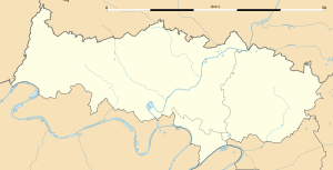维迪若利维拉日在瓦兹河谷省的位置